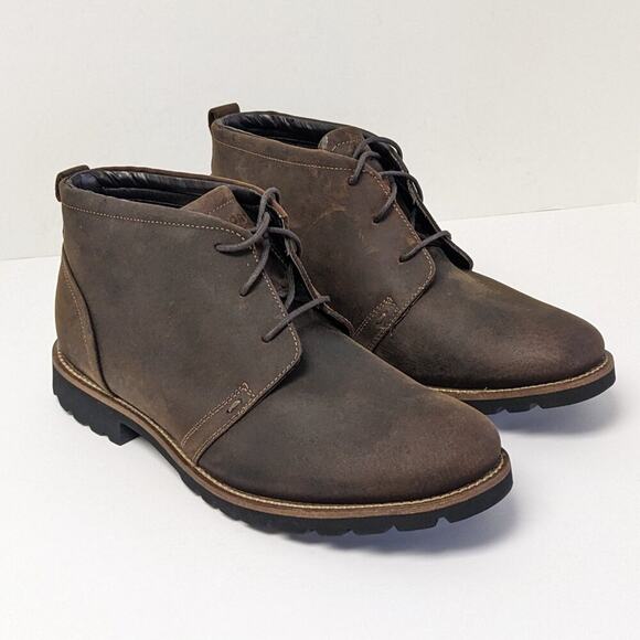 Rockport Charson Lace-Up Chukka Boots Brown Men's 7.5 M